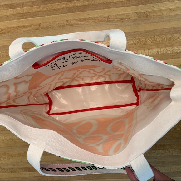 Brighton JOY Holiday Canvas Tote Bag - Picture 5 of 10